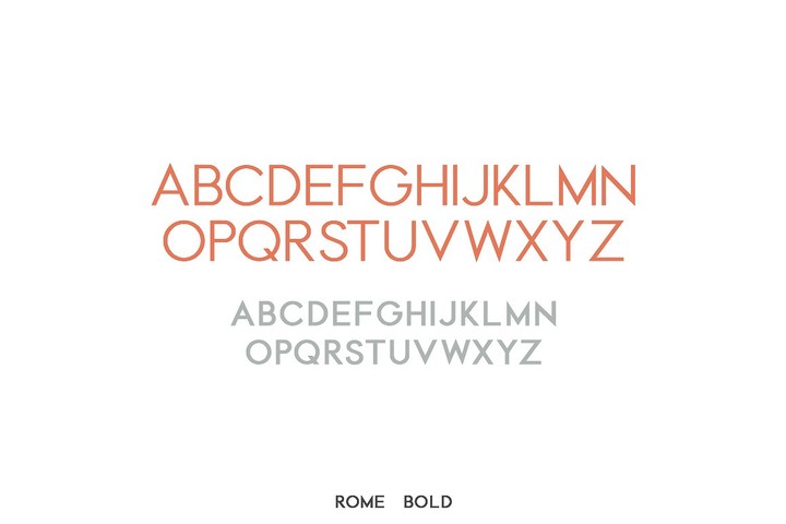 Example font Rome #6